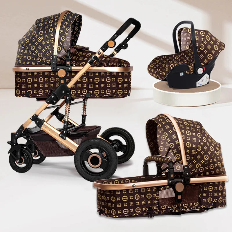Multi-Functional Baby Stroller 3 in 1 With Car Seatbaby Strollers 4 in 1 Baby Stroller Ultra Light Small Foldable