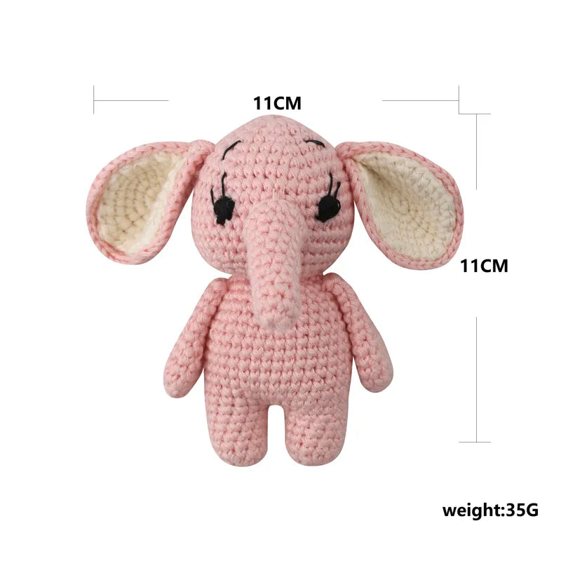 1Pc Wooden Crochet Bunny Rattle Toy Wood Ring Baby Teether Rodent Baby Gym Mobile Rattles Custom Name Educational Toys
