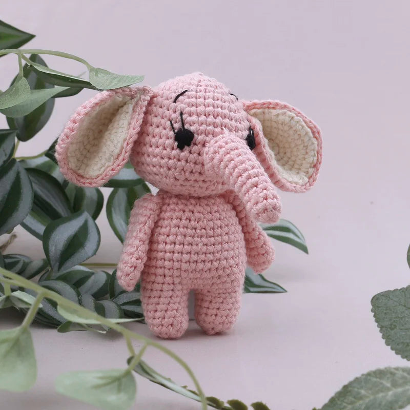 1Pc Wooden Crochet Bunny Rattle Toy Wood Ring Baby Teether Rodent Baby Gym Mobile Rattles Custom Name Educational Toys